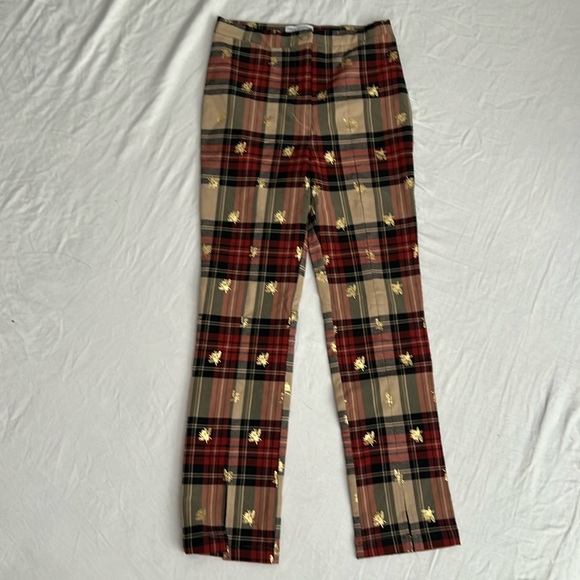 Urban Outfitters Pants - Urban Outfitters Tessa Plaid Bumblebee Cropped Pants Size 4 NWOT